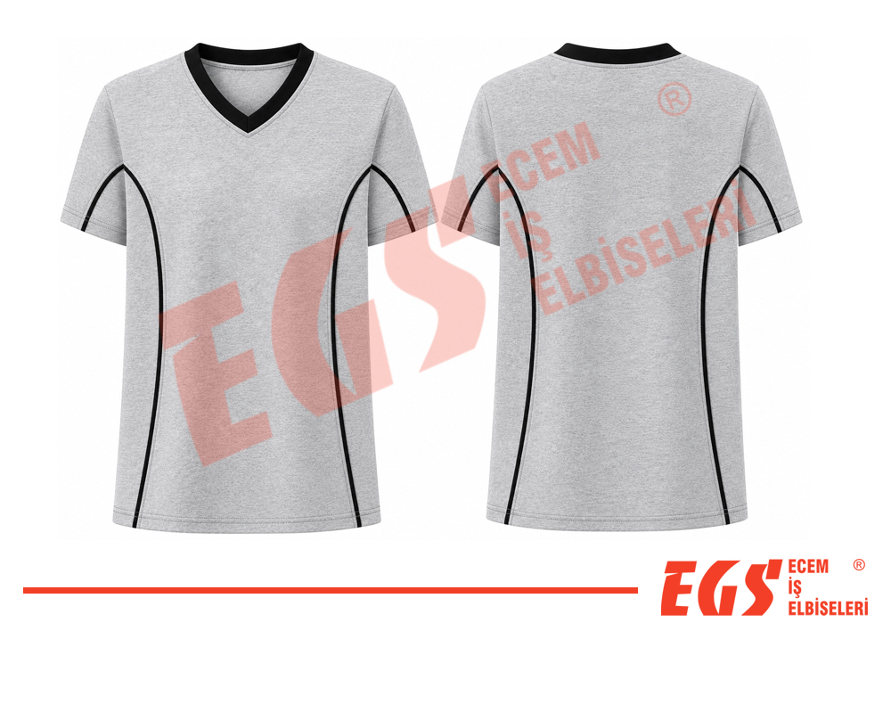 V Yaka T-shirt <br> Model 11 - Görsel 2