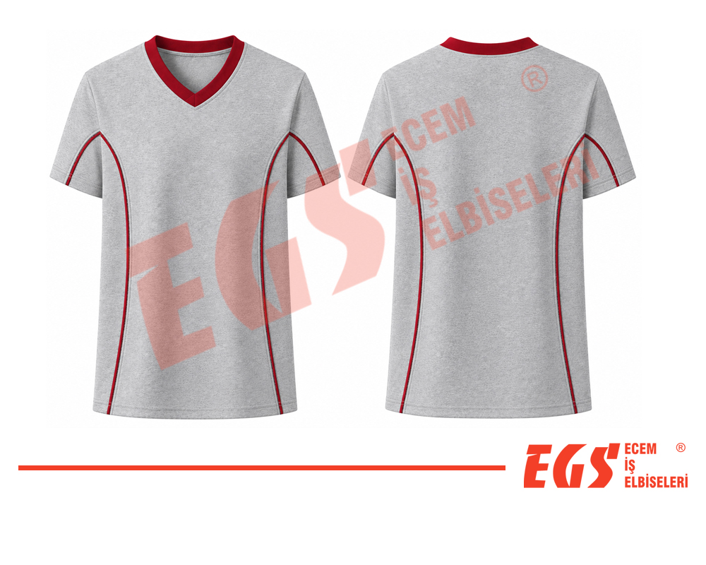 V Yaka T-shirt <br> Model 11 - Görsel 4