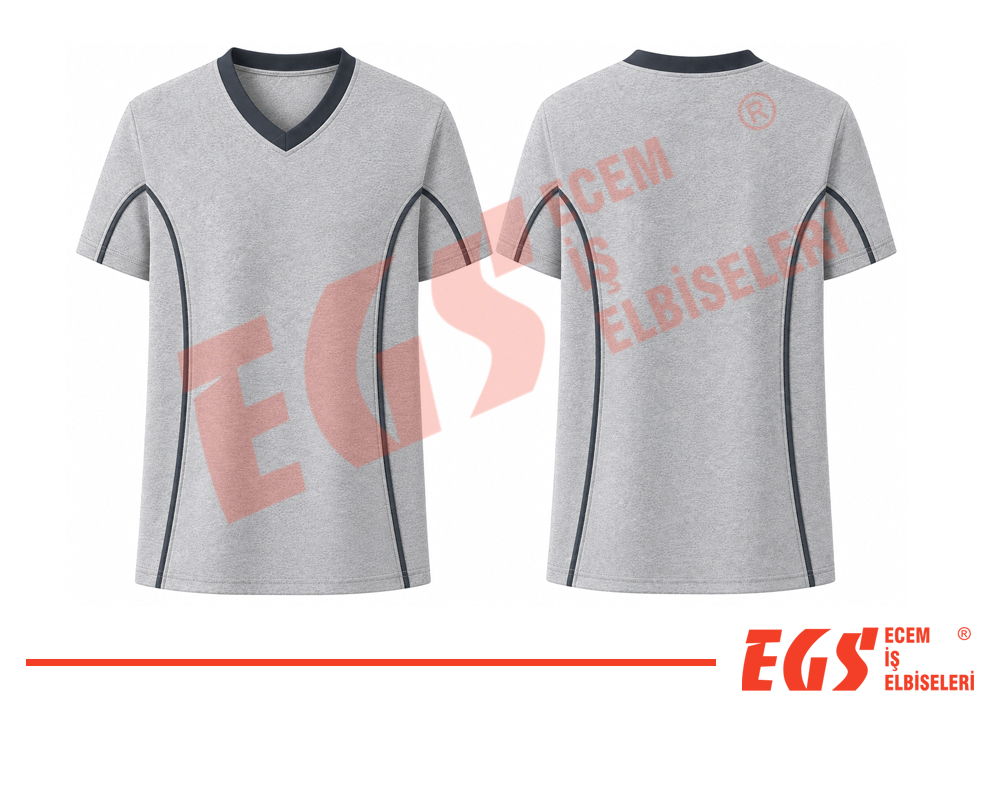 V Yaka T-shirt <br> Model 11 - Görsel 3