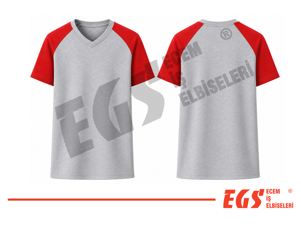 V Yaka T-shirt <br> Model 12 - Görsel 3