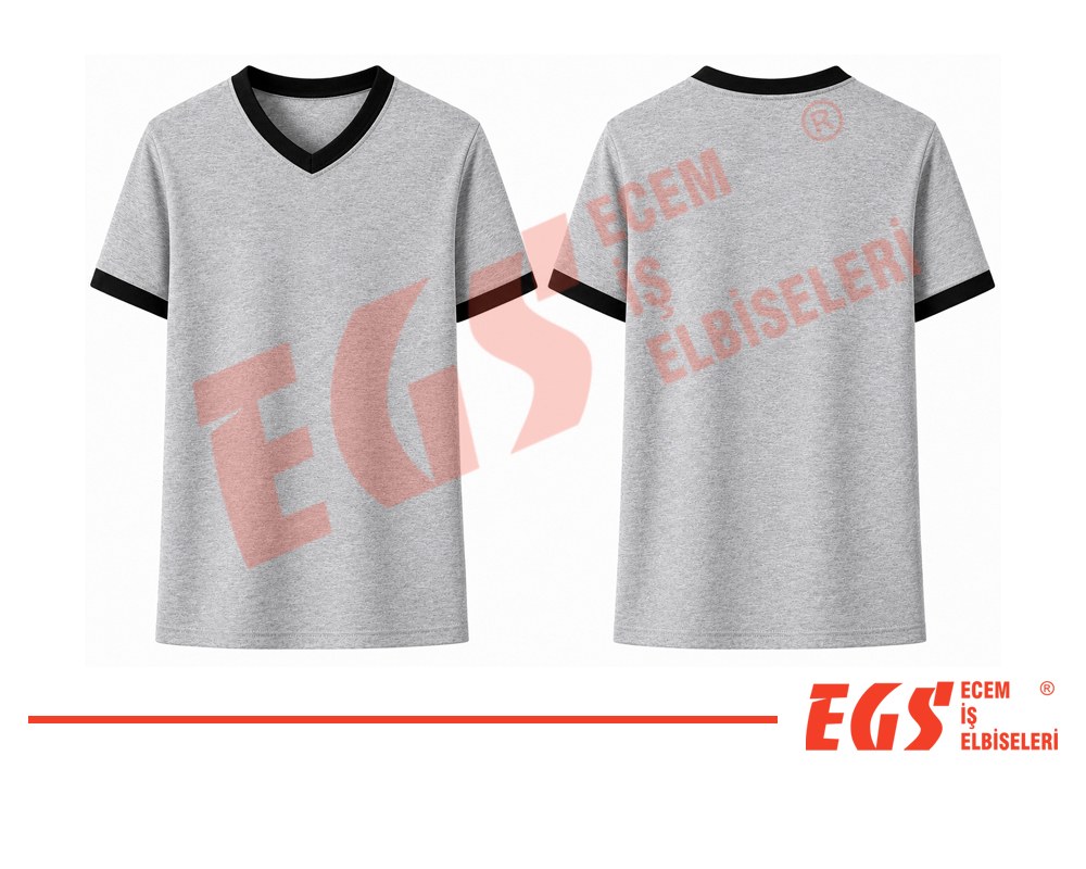 V Yaka T-shirt <br> Model 7 - Görsel 4